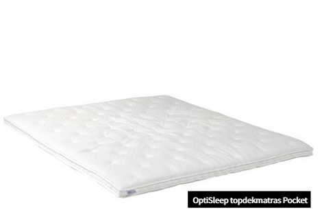 Optisleep topdekmatras pocketveer eenpersoons,tweepersoons en met topper split